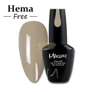 Mixcoco Soak-Off Gel Polish 15ml - Cream Grey 206 (NH 03)